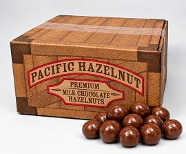 5lb Crate box of Milk Chocolate Hazelnuts